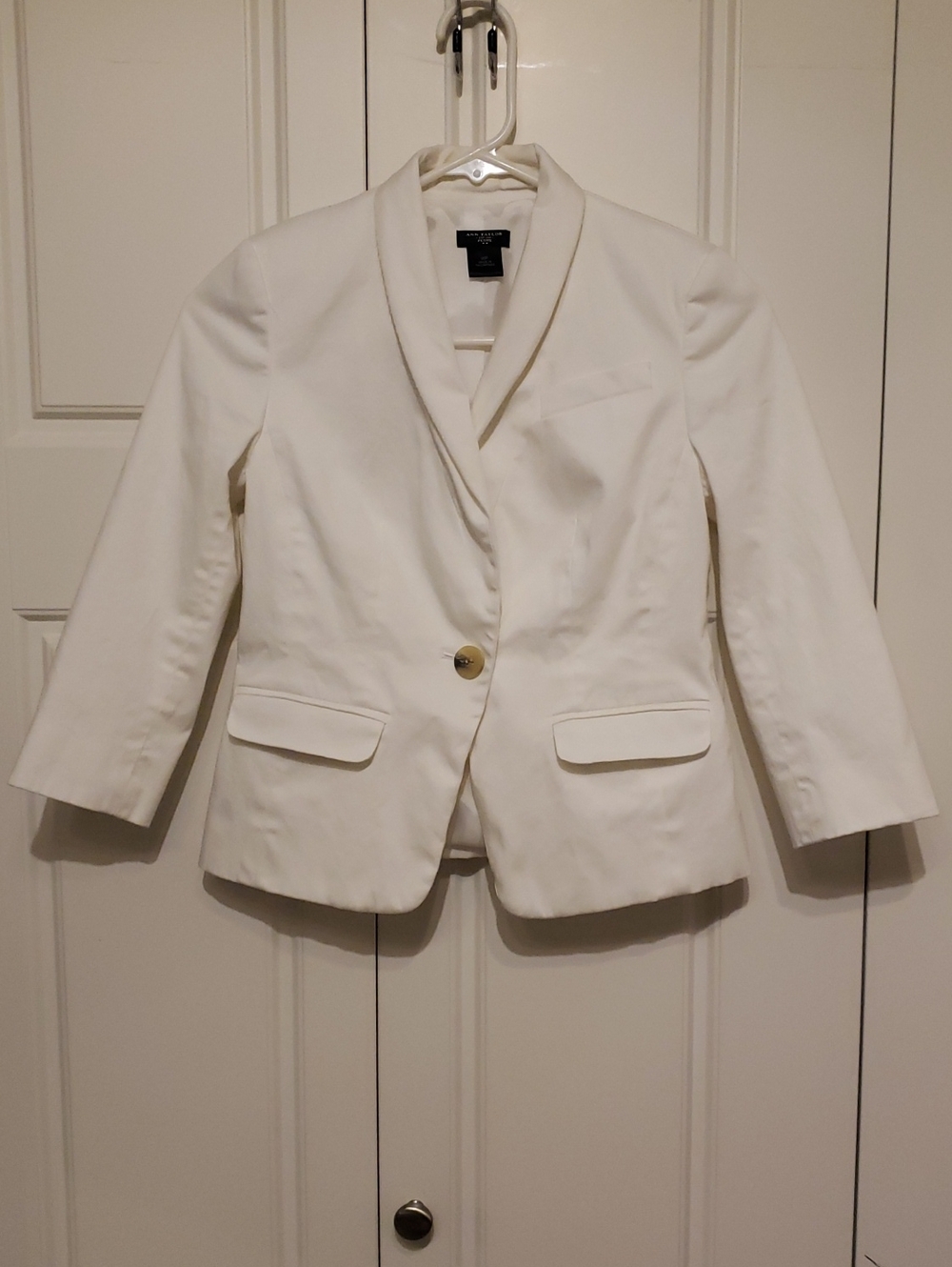 Ann Taylor White Blazer Women's Size 00P